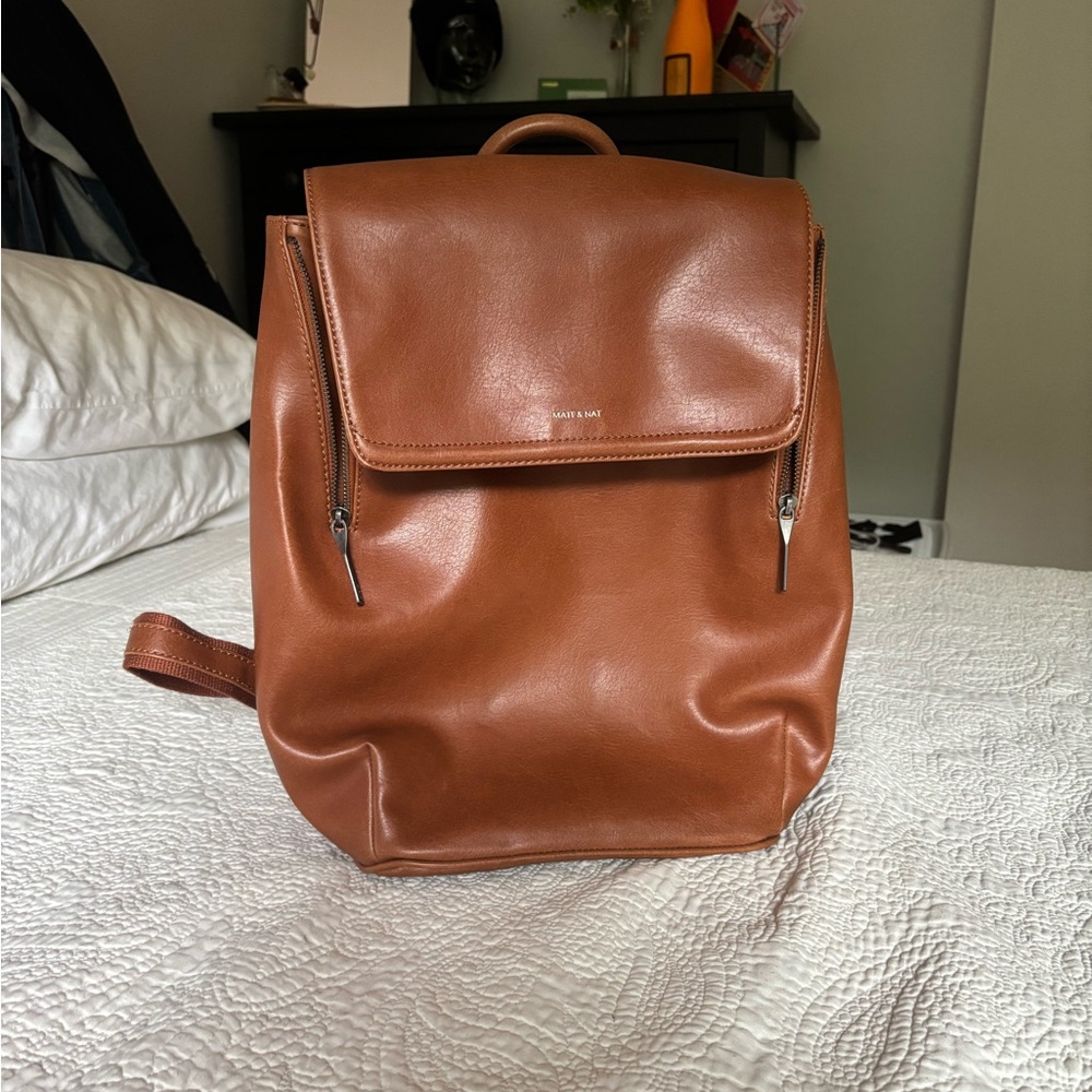 Matt & Nat Brown Leather Work Bag